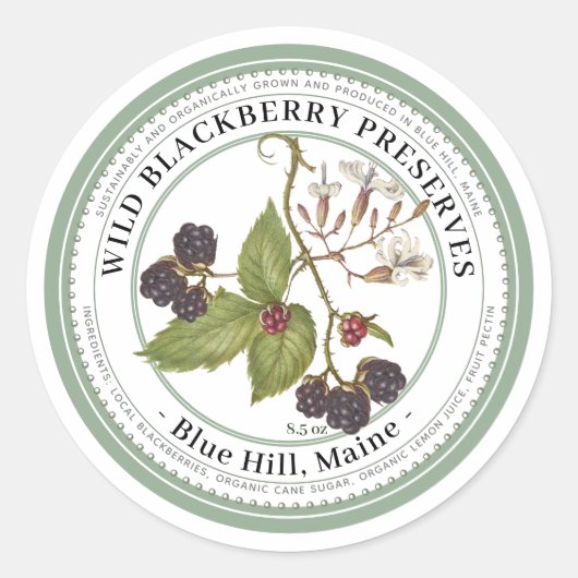 Jelly Label met  BLACKBERRY-illustratie (Voorkant)