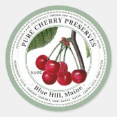 Jelly Label met  Cherries Illustratie (Voorkant)