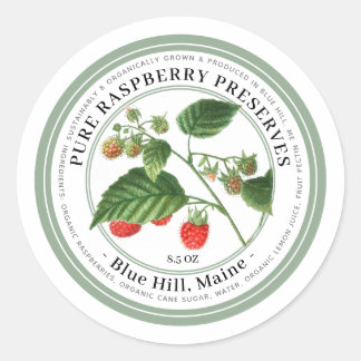 Jelly Label met frambozen Illustratie