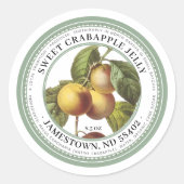 Jelly Label met inheemse Crabapples Illustratie (Voorkant)