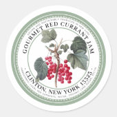 Jelly Label met inheemse rode currant-illustratie (Voorkant)