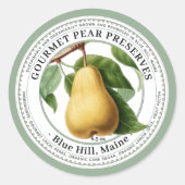 Jelly Label met  perenillustratie (Voorkant)