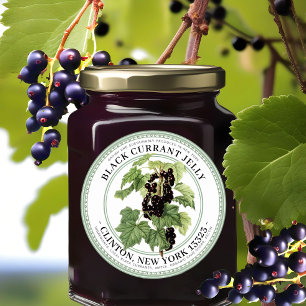 Jelly Label met standaard zwart currant illustrati