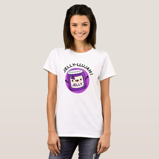 Jelly-llujah Funny Jelly Pun T-shirt (Voorkant volledig)