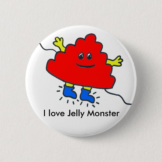 Jelly Monster badge Ronde Button 5,7 Cm (Voorkant)