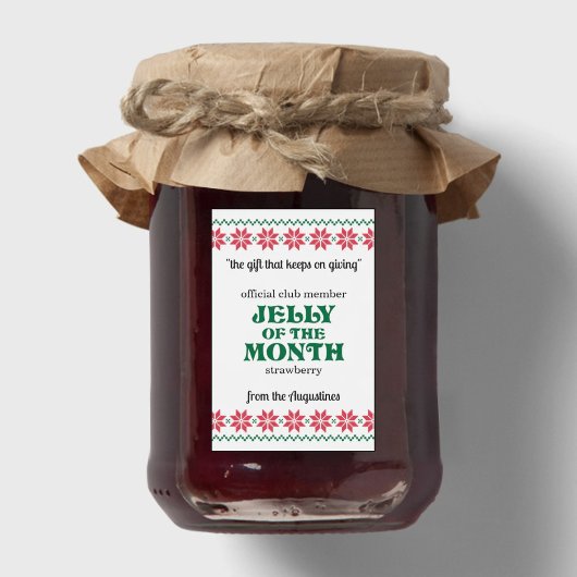 Jelly of the Month Club Jam Labels Voedselcontainer Etiket