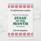 Jelly of the Month Club Jam Labels Voedselcontainer Etiket (Enkel label)