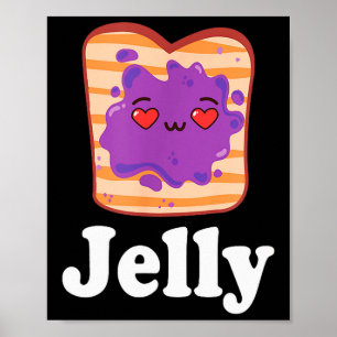 Jelly & Peanut Butter Valentijnsdag Hij & Zij  Poster