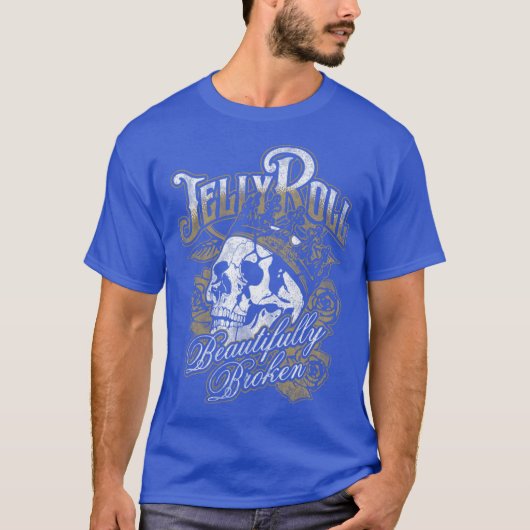 Jelly Roll Beautifully Broken Forour 20241 retro T-shirt (Voorkant)