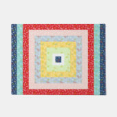 Jelly Roll Floral Rainbow Quilt Fabric Deurmat (Voorkant)