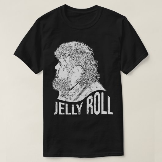 Jelly Roll Witte retro T-shirt (Design voorkant)