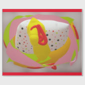 Jelly Snoep Sweet Baby knuffel liefde zacht kussen Cadeaupapier (Vlak)