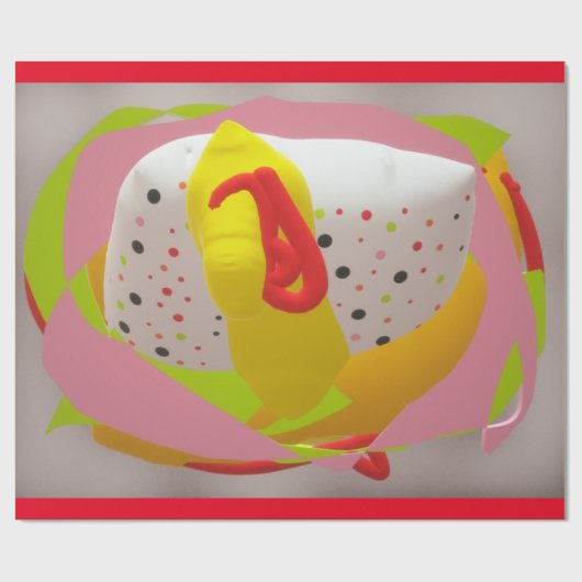 Jelly Snoep Sweet Baby knuffel liefde zacht kussen Cadeaupapier (Vlak)