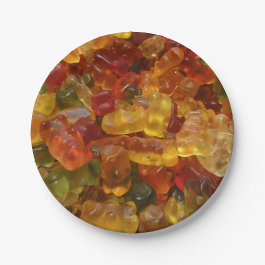 Jelly Sweets Papieren Bordje (Voorkant)