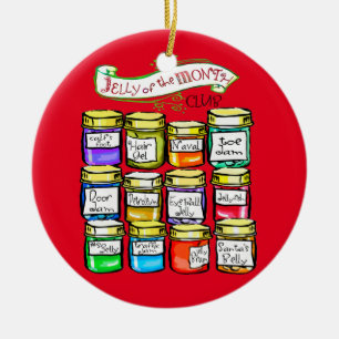Jelly van de Month Club Funny Kerstmis Keramisch Ornament