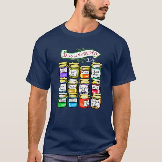 Jelly van de Month Club Funny Kerstmis T-shirt (Voorkant)