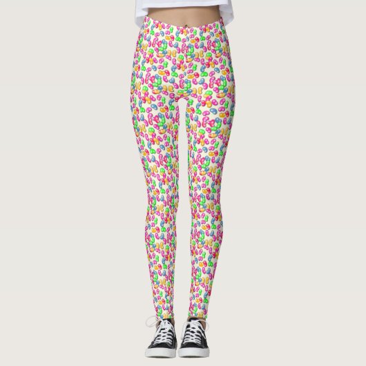 Jellybean Queen Broek in French Vanilla Leggings (Voorkant)
