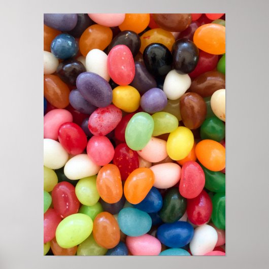 Jellybeans Easter Jellyboon Achtergrond Jelly Bean Poster (Voorkant)