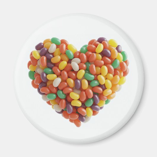 Jellybeans Heart Magneet (Voorkant)