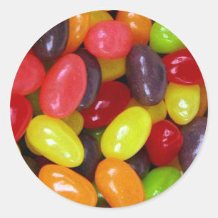 Jellybeans lief bericht ronde sticker