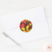 Jellybeans lief bericht ronde sticker (Envelop)