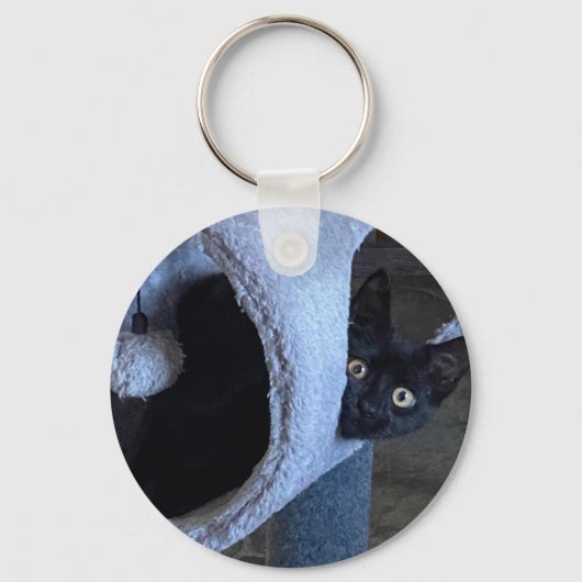 Jellyboon - Kat voor zwarte redding Sleutelhanger (Voorkant)