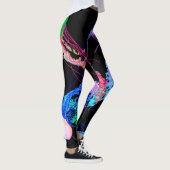 Jellyfish 2.0 op zwart - Leggings (Rechts)