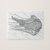 Jellyfish Adult Coloring Puzzle Legpuzzel (Horizontaal)