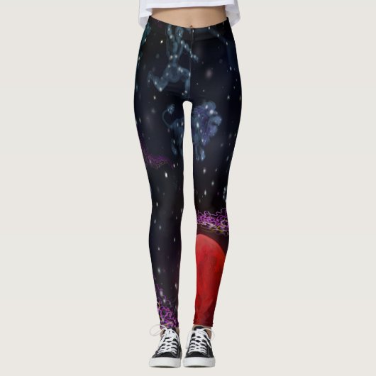Jellyfish Aliens Leggings (Voorkant)