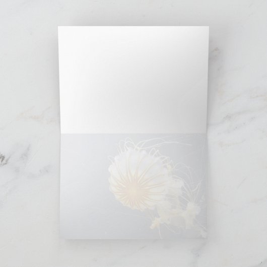 Jellyfish Aquarium Sealife Alle gelegenheden Blank Bedankkaart (Binnen)