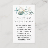 Jellyfish Baby shower Book Request Enclosure Informatiekaartje (Voorkant)