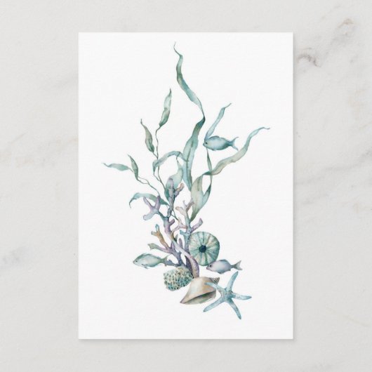 Jellyfish Baby shower Book Request Enclosure Informatiekaartje (Achterkant)