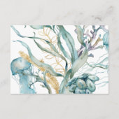 Jellyfish Baby shower Luier Raffle Enclosure Kaart (Achterkant)