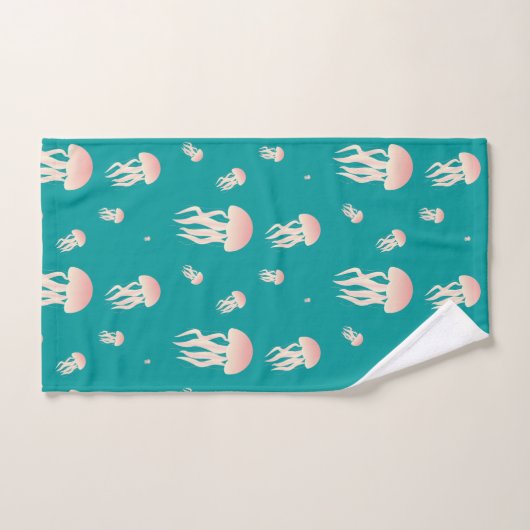 Jellyfish - Bathroom Towel set Bad Handdoek (Handdoek)