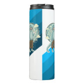 Jellyfish Boy Anime Coffee Art Thermosbeker (Achterkant)