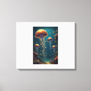 Jellyfish Canvas Afdruk