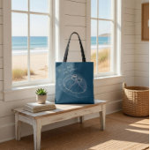 Jellyfish Canvas tas - "Het Zee bevat rustige verh