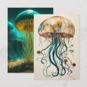 Jellyfish Cove Notitieboek: Verkoop Evenement Bedankkaart (Voorkant / Achterkant)