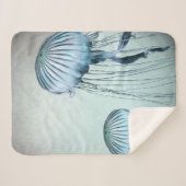 Jellyfish Dance Sherpa Deken (Voorkant (horizontaal))