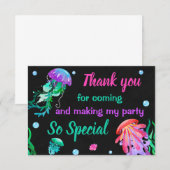 Jellyfish Dank je wel Jellyfish Dank je wel Bedankkaart (Voorkant / Achterkant)