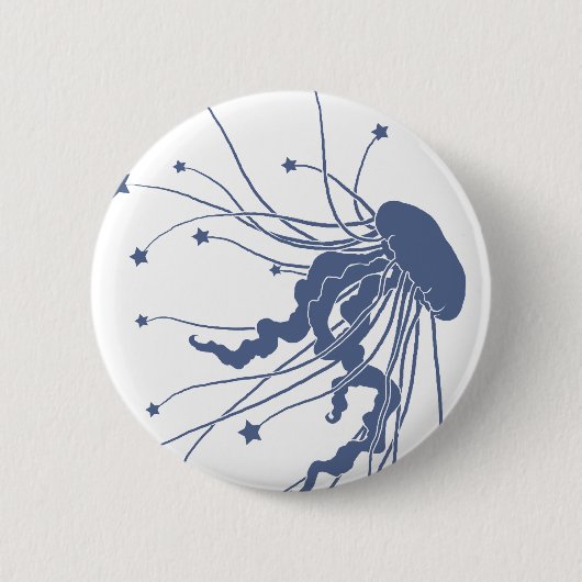 Jellyfish de Star Bringer Pin Back Button (Voorkant)