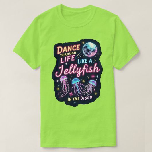 Jellyfish Disco Dance T-shirt (Design voorkant)