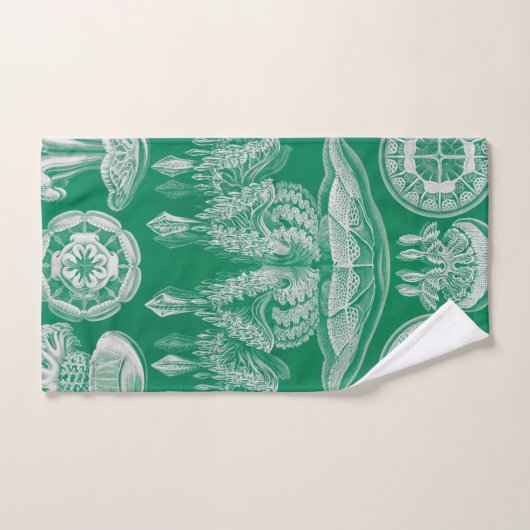 Jellyfish, Discomedusae, door Ernst Haeckel Bad Handdoek (Handdoek)
