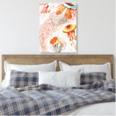 Jellyfish, Discomedusae, door Ernst Haeckel Canvas Afdruk (Insitu (Slaapkamer))