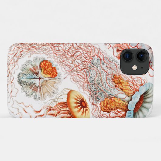 Jellyfish, Discomedusae, door Ernst Haeckel Case-Mate iPhone Case (Achterkant (horizontaal))