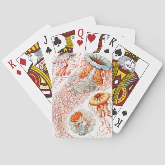 Jellyfish, Discomedusae, door Ernst Haeckel Pokerkaarten (Achterkant)