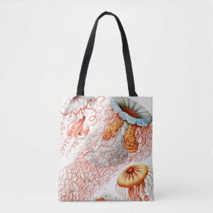 Jellyfish, Discomedusae, door Ernst Haeckel Tote Bag