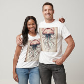 Jellyfish Dreams: Ocean's Gentle Glider T-shirt (Unisex)