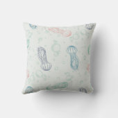 Jellyfish Drift Dubbelzijdig Kussen (Achterkant)