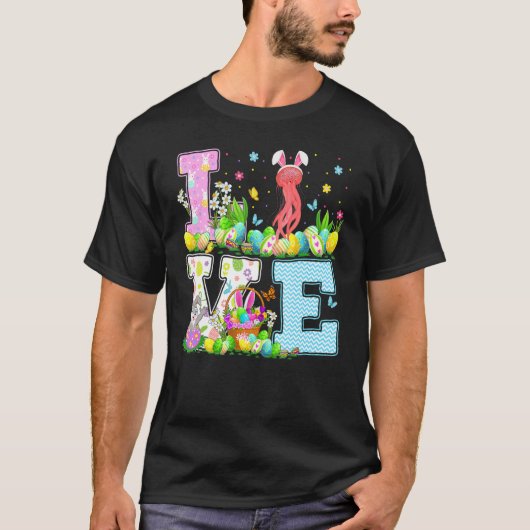 Jellyfish Easter Easter Hunt Love Jellyfish Easter T-shirt (Voorkant)